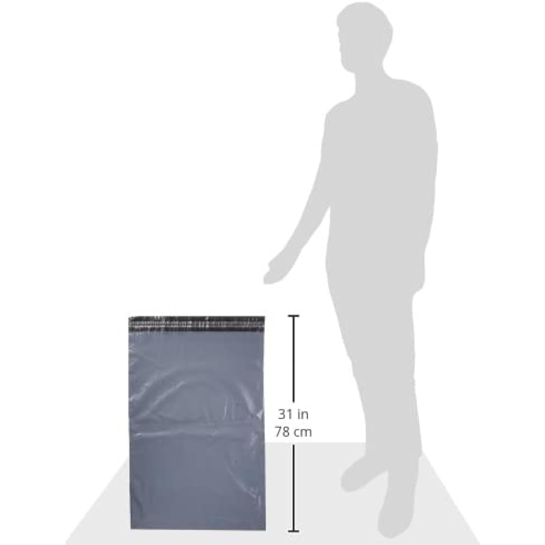 Triplast 17 x 24-Inch Plastic Mailing Postal Bag - Grey (Pack of 100)