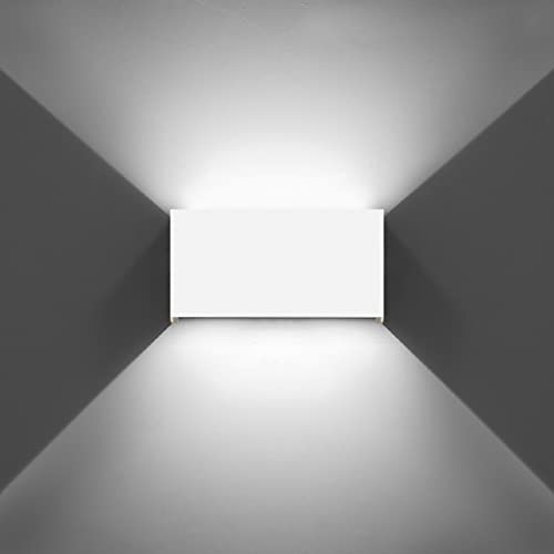 KAWELL 12W Modern Wall Light LED Wall Lamp Up Down Adjustable Beam Angle Aluminum Wall Wash Light LED Waterproof IP65 Indoor Outdoor for Bathroom