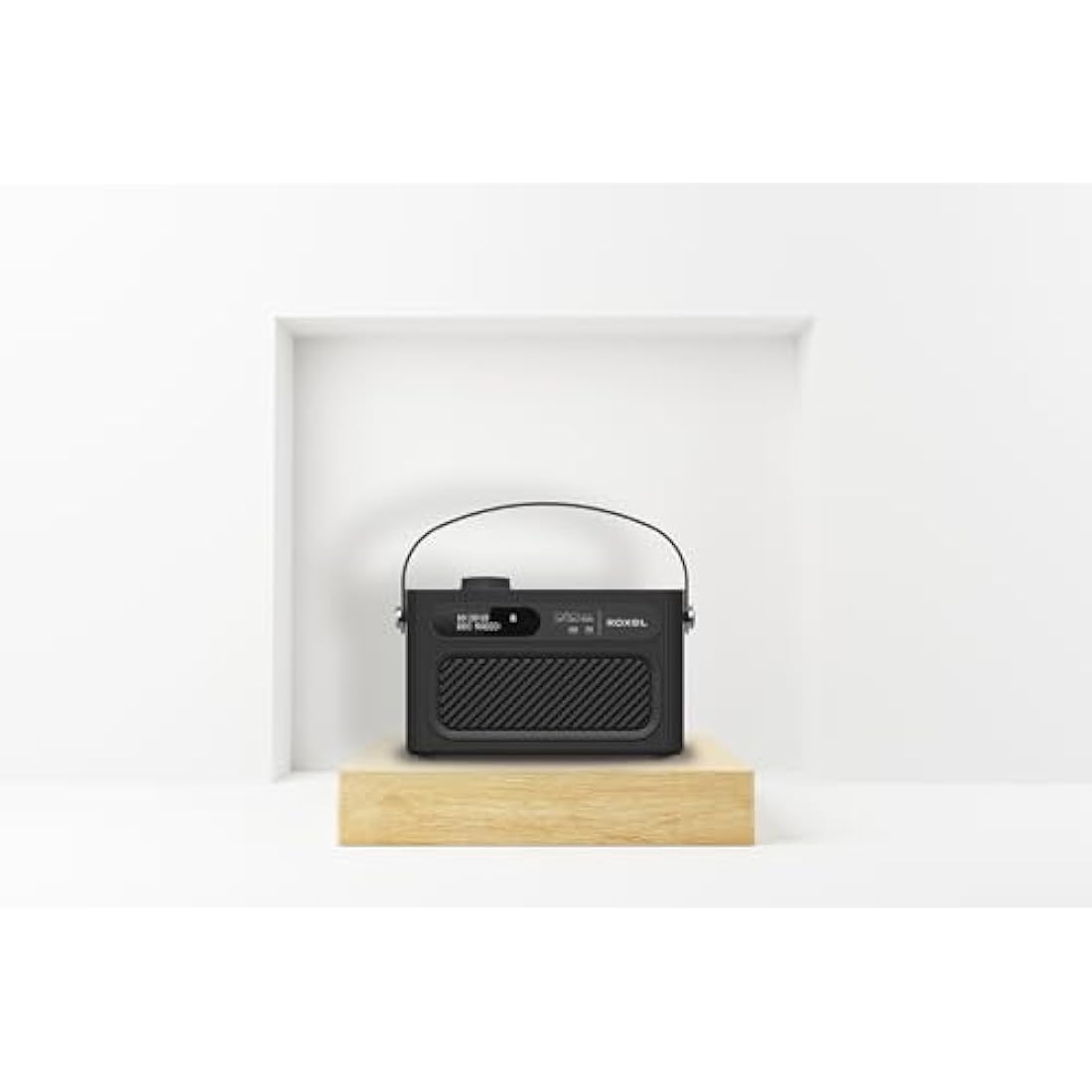 Roxel RDR-40 Stereo DAB/DAB+ Digital and FM Radio Portable Wireless Speaker with Dual Alarm Clock Function, USB & Micro SD MP3 Playback Function, 3.5mm Headphone Output (Black)