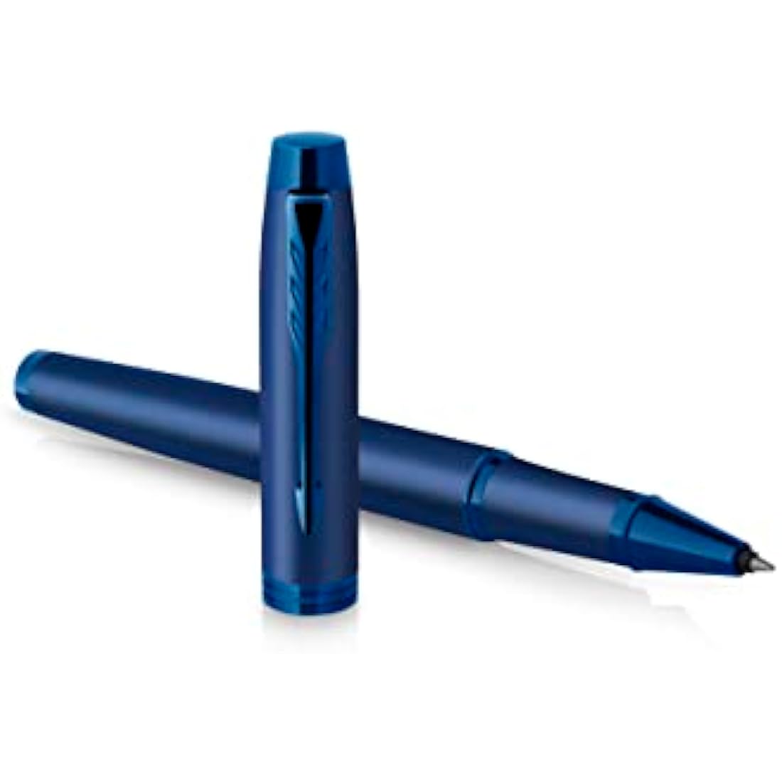 PARKER IM Rollerball Pen Monochrome Blue PVD F Black
