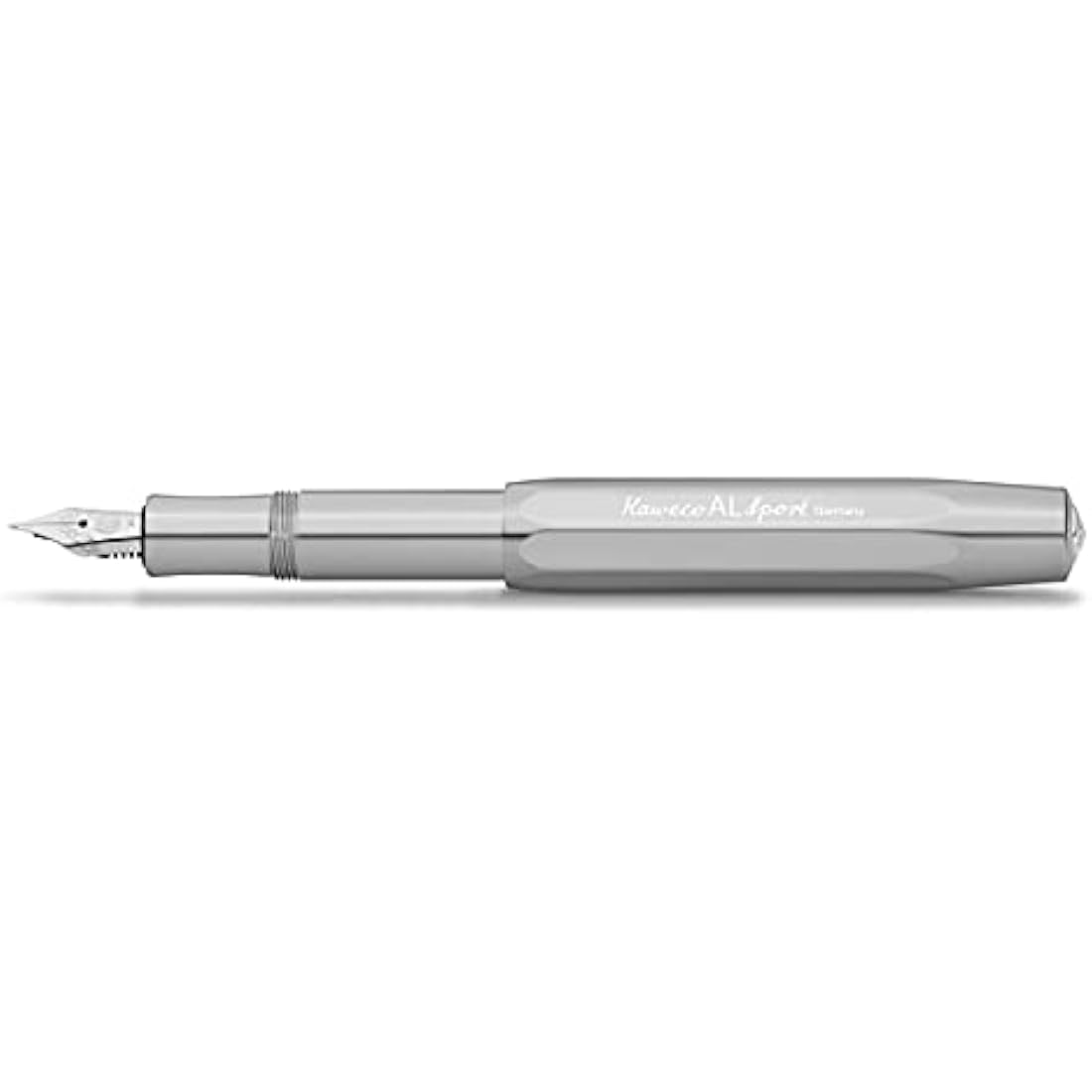Kaweco AL SPORT Fountain Pen Raw I Premium Fountain Pen for Ink Cartridges I Exclusive Fountain Pen 13 cm I Nib: EF (Extra Fine)