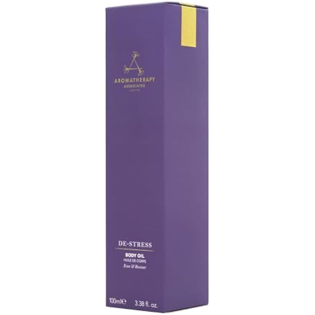 Aromatherapy Associates De-stress Body Oil 100ml, Destress Muscle After Gym, Infused With Arnica Montana Flower Extract, Rosemary And Exceptional Benefits Of Ginger, Natural Ingredients