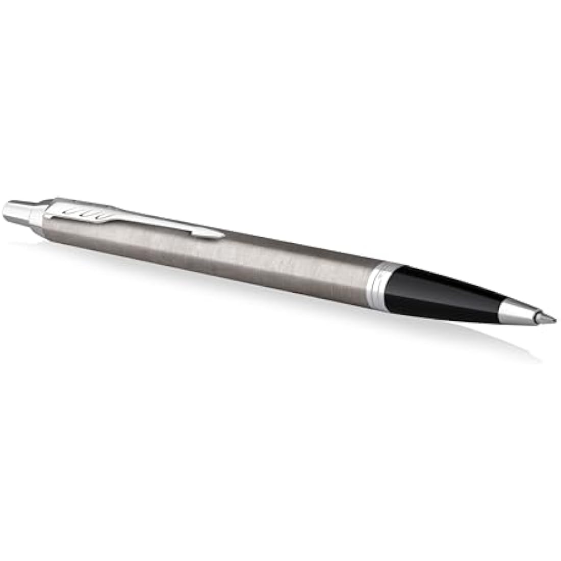 Parker IM Duo Gift Set with Ballpoint Pen & Fountain Pen | Stainless Steel Chrome Trim | Blue Ink Refill & Cartridge | Gift Packaging