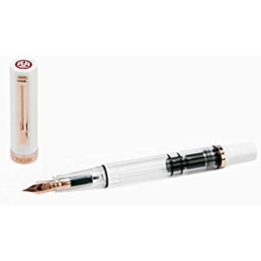 Twsbi Eco White & Rose Gold EF Nib - Fountain Pen
