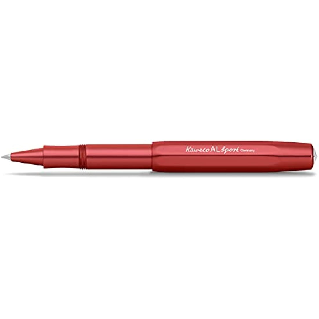 Kaweco AL SPORT Gel/Ballpoint Pen Deep Red I Pen Including 0.7 mm Rollerball Pen Refill in Classic Design with Ceramic Ball I Premium Aluminium Gel Roller 13 cm
