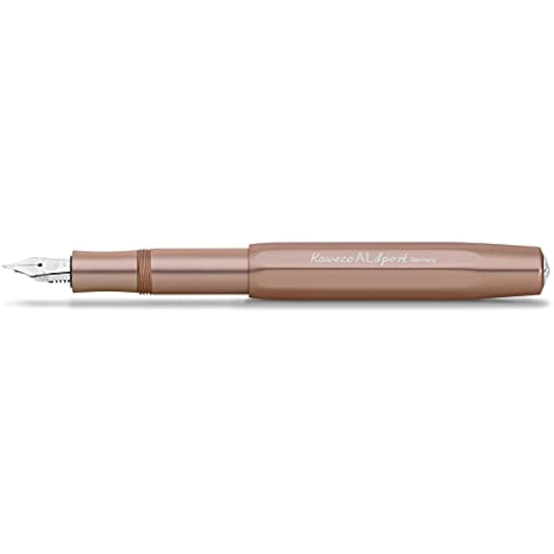Kaweco AL SPORT Fountain Pen Rosé Gold I Premium Fountain Pen for Ink Cartridges I Exclusive Fountain Pen 13 cm I Nib: M (Medium)