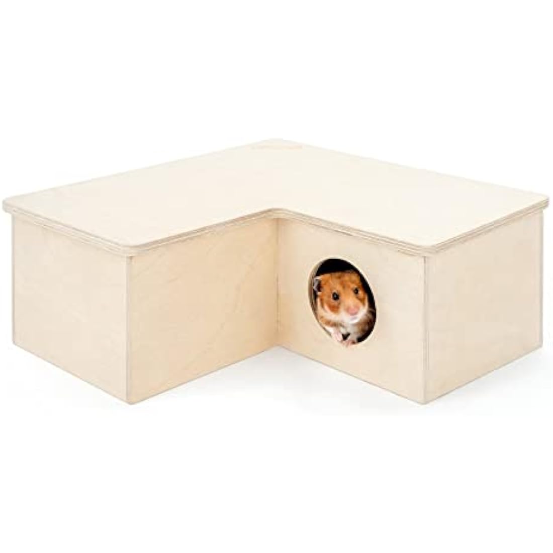 Niteangel Multi-Chamber Hamster House Maze - Multi-Room Hideouts & Tunnel Exploring Toys for Hamster Gerbils Mice Lemmings (3-Room Large)