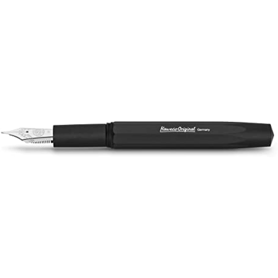 Kaweco ORIGINAL Fountain Pen 250 Black Chrome I Premium Reservoir Fountain Pen for Ink Cartridges 12.7 cm I Nib: M (Medium)