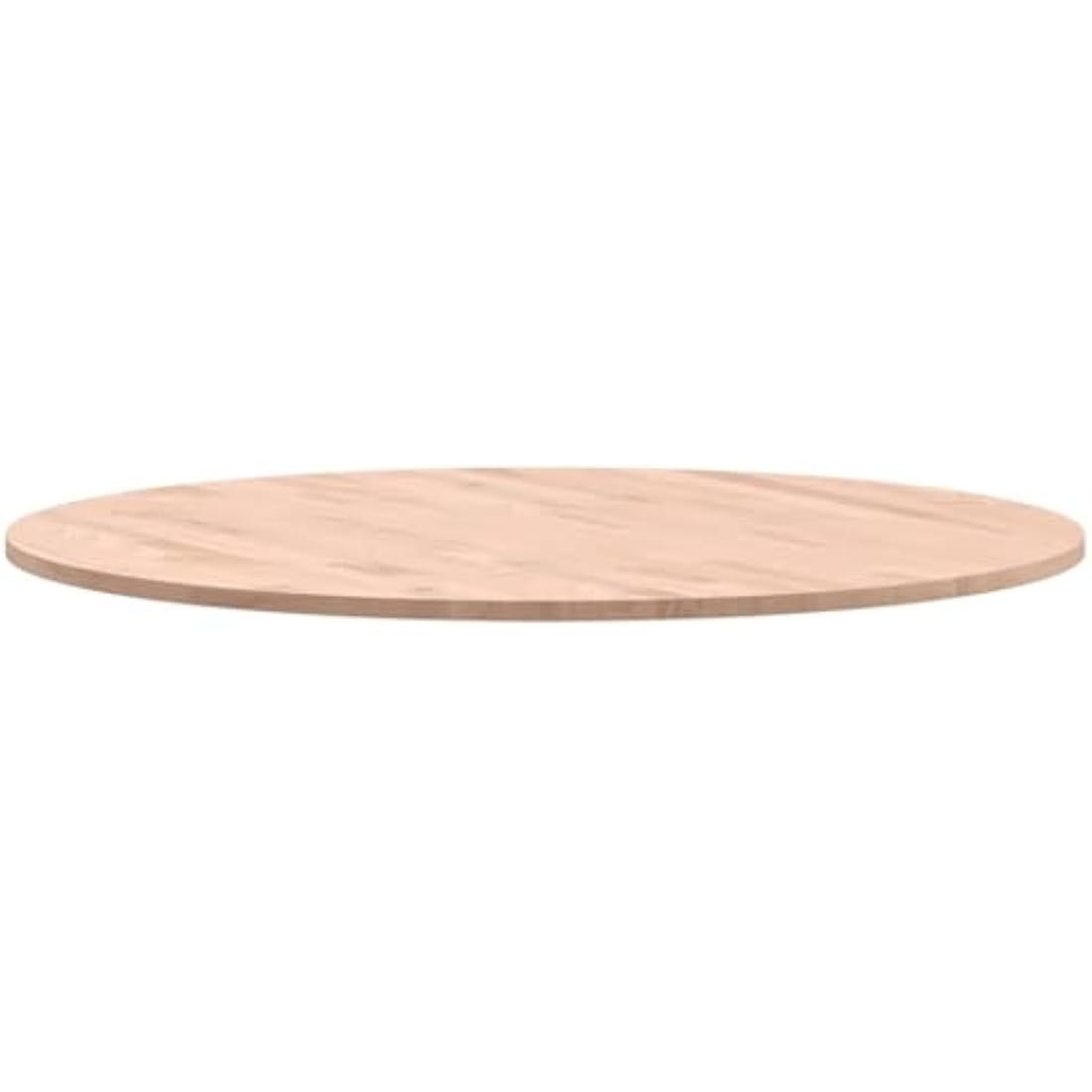 vidaXL Solid Beech Wood Round Table Top - Natural Durable Coffee Table Replacement, Easy to Clean, Unique Grain Pattern, 80cm Diameter.