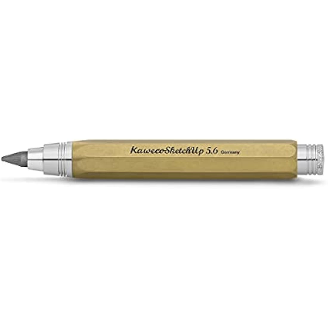 Kaweco SKETCH UP Clutch Pencil 5.6 mm 5B Brass I Exclusive Mechanical Pencil with Lead Refill I Pencil 10.5 cm
