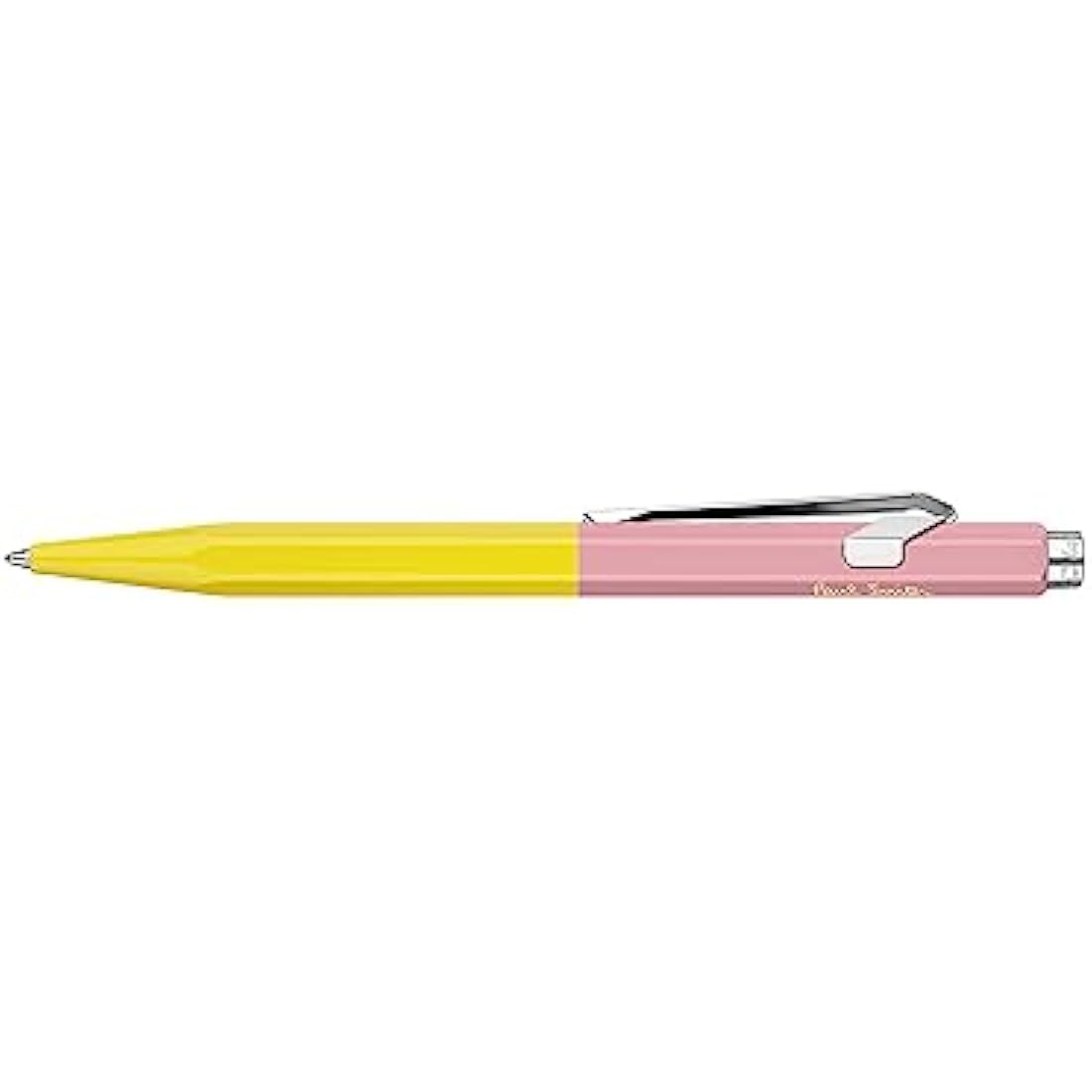 Caran D'Ache Ballpoint pen 849 Paul Smith Chartreuse/Rose, black M refill, in slimpack