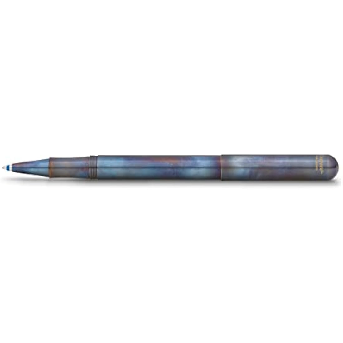 Kaweco LILIPUT Ball Pen Fireblue with Cap I Retractable Ballpoint Pen with Standard D1 Refills in a Tin Box I Metal Ball Pen 13 cm