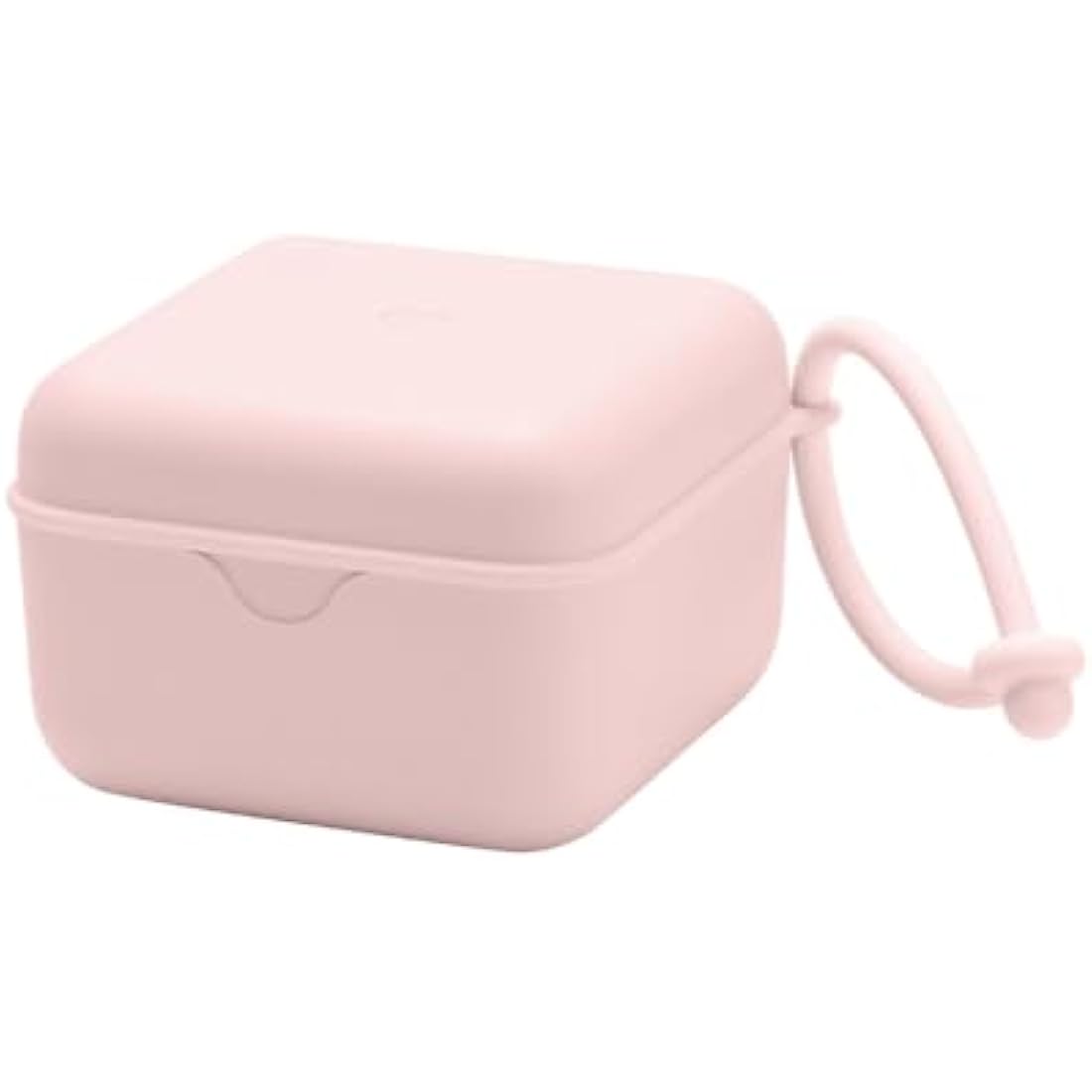 BIBS Dummy Box with Elastic Band Steriliser Box for Dummies 100% BPA Free Material Blossom