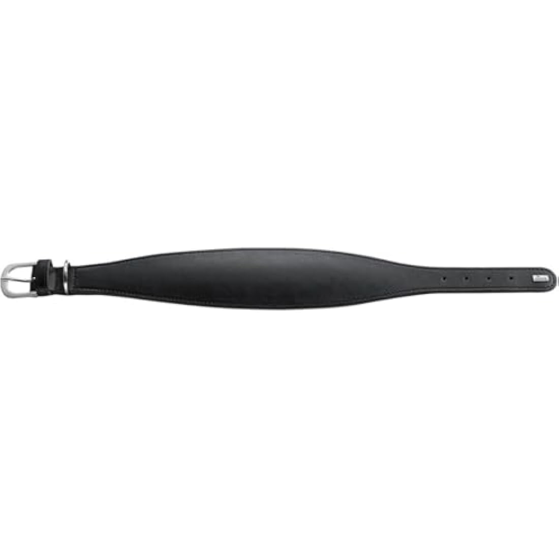 HUNTER Super Soft Leather Padded Greyhound Collar 47 (S-M) Black