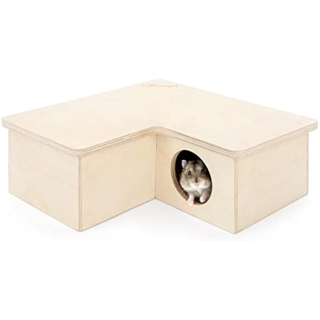 Niteangel Multi-Chamber Hamster House Maze - Multi-Room Hideouts & Tunnel Exploring Toys for Hamster Gerbils Mice Lemmings(3-Room small)