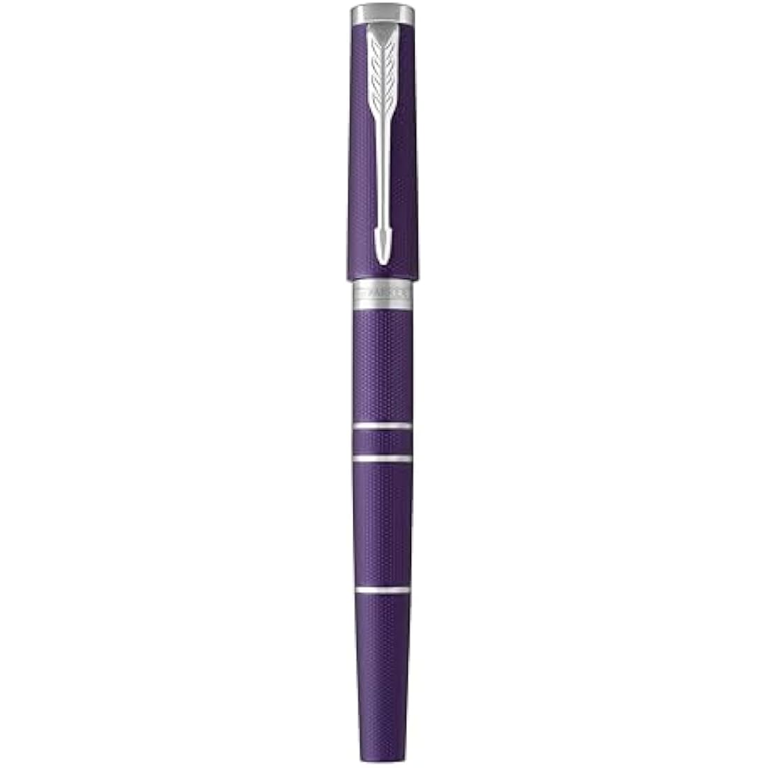 Parker Ingenuity Premium Metal 5th Technology Pen - Deluxe Deep Violet - Black Ink - Slim Version - Gift Boxed - Adapts To Handwriting Style