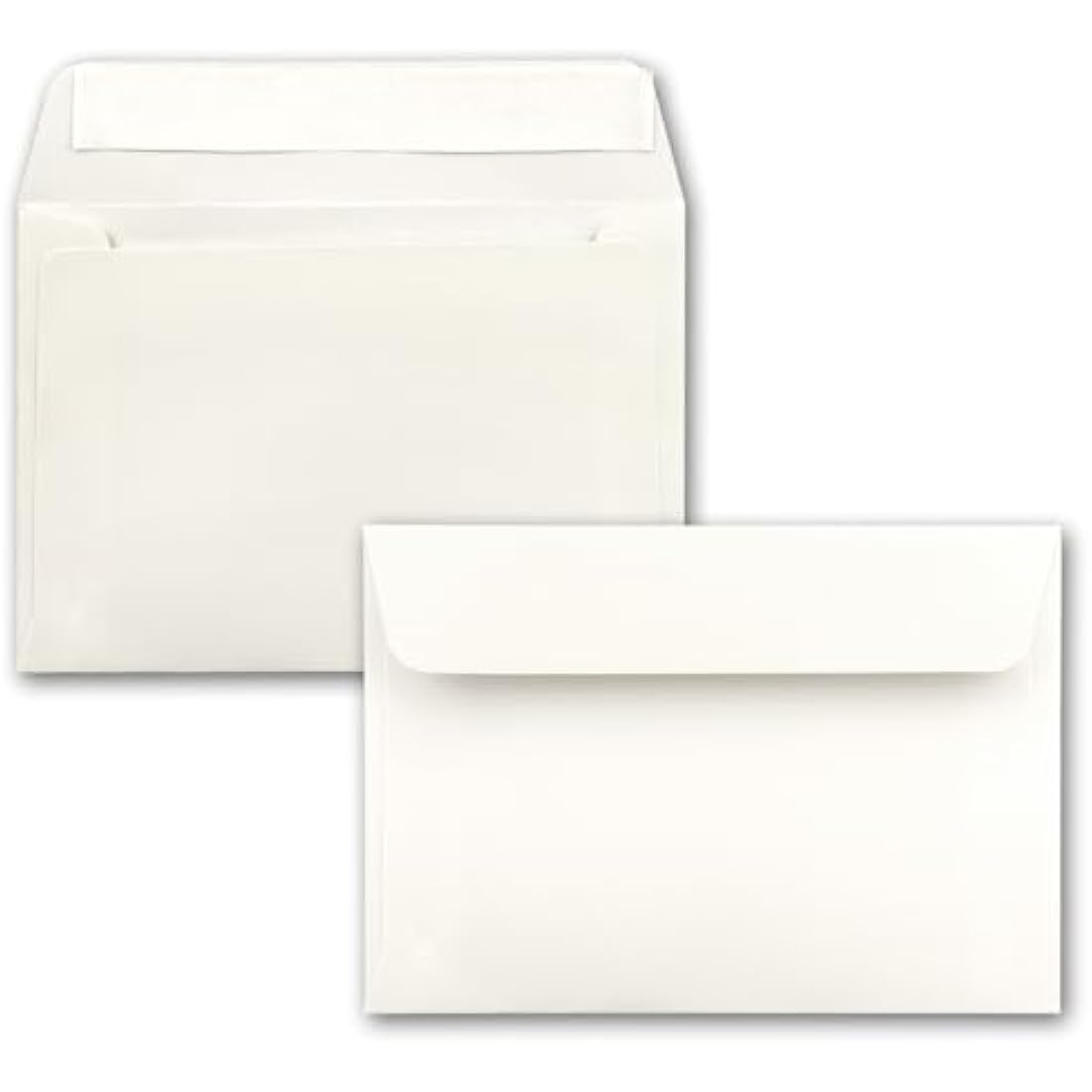 Neuser colourful, self-adhesive C6 envelopes, 162 mm x 114 mm 200 Umschläge Natural White
