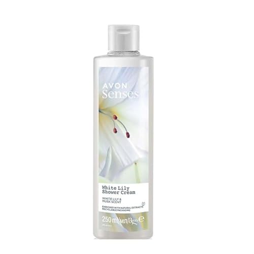 Avon Senses Shower Gel/Cream (White Lily & Musk Scent, 250ml)