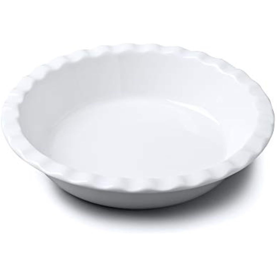 WM Bartleet & Sons 1750 T269 Crinkle Rim Pie Dish, White,27cm