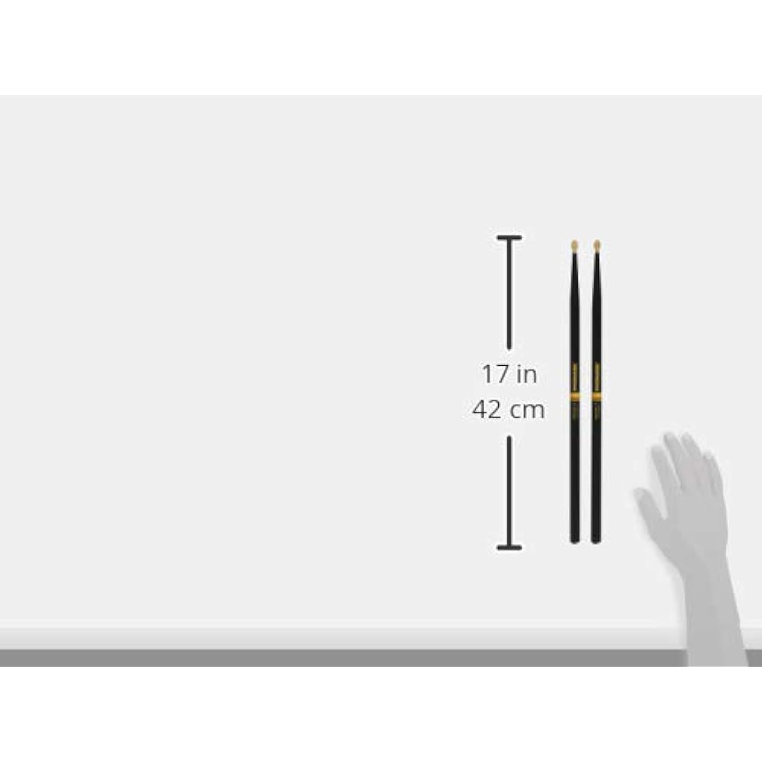ProMark Drum Sticks - Rebound 7A Drumsticks - ActiveGrip For Secure, Comfortable Grip - Gets Tackier As Your Hands Sweat - Active Grip Finish, Acorn Tip, Hickory Wood - 1 Pair