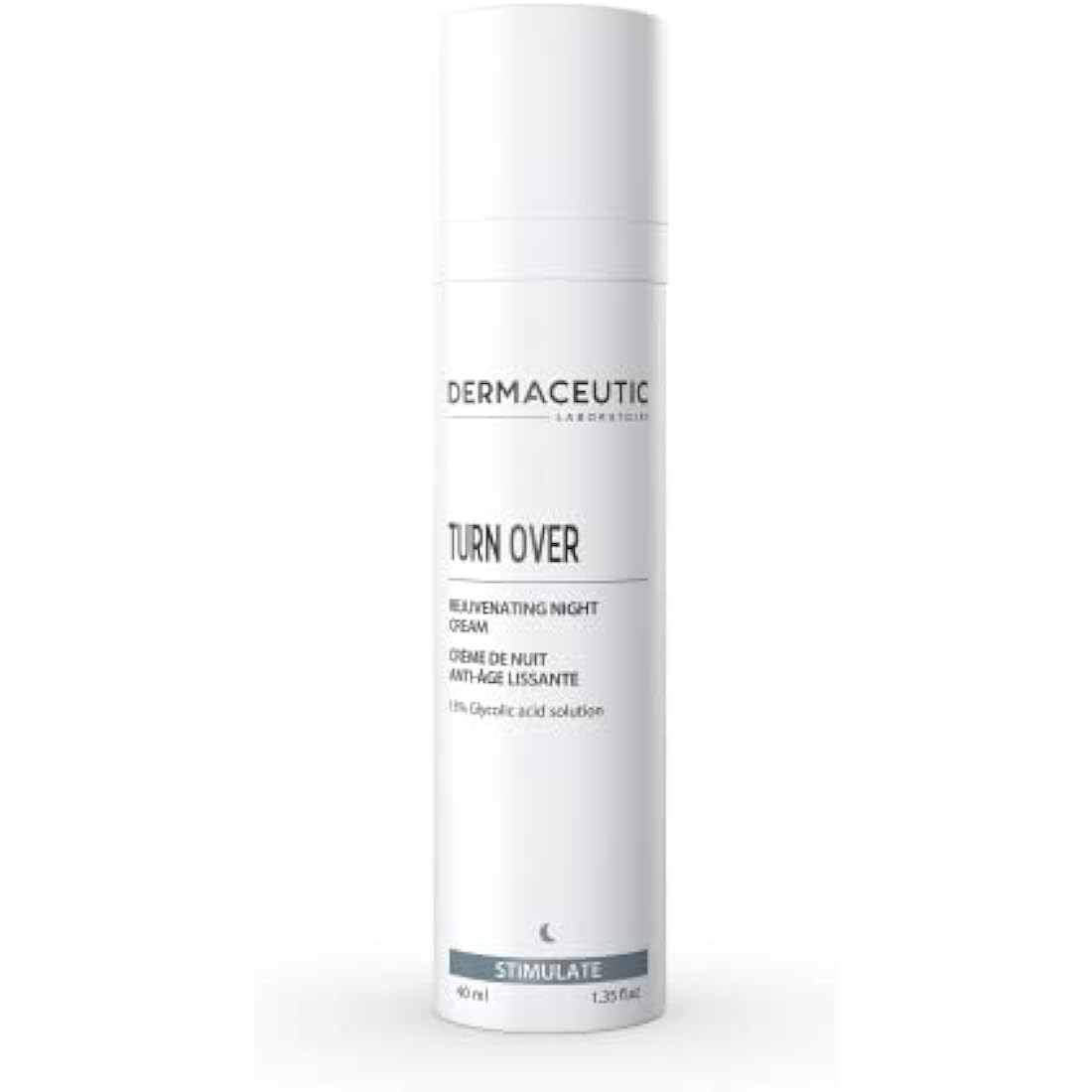 Dermaceutic Turnover - Rejuvenating Night Cream - Anti Aging cream with Glycolic acid - Exfoliating, regenerating and age defense face cream - 40ml