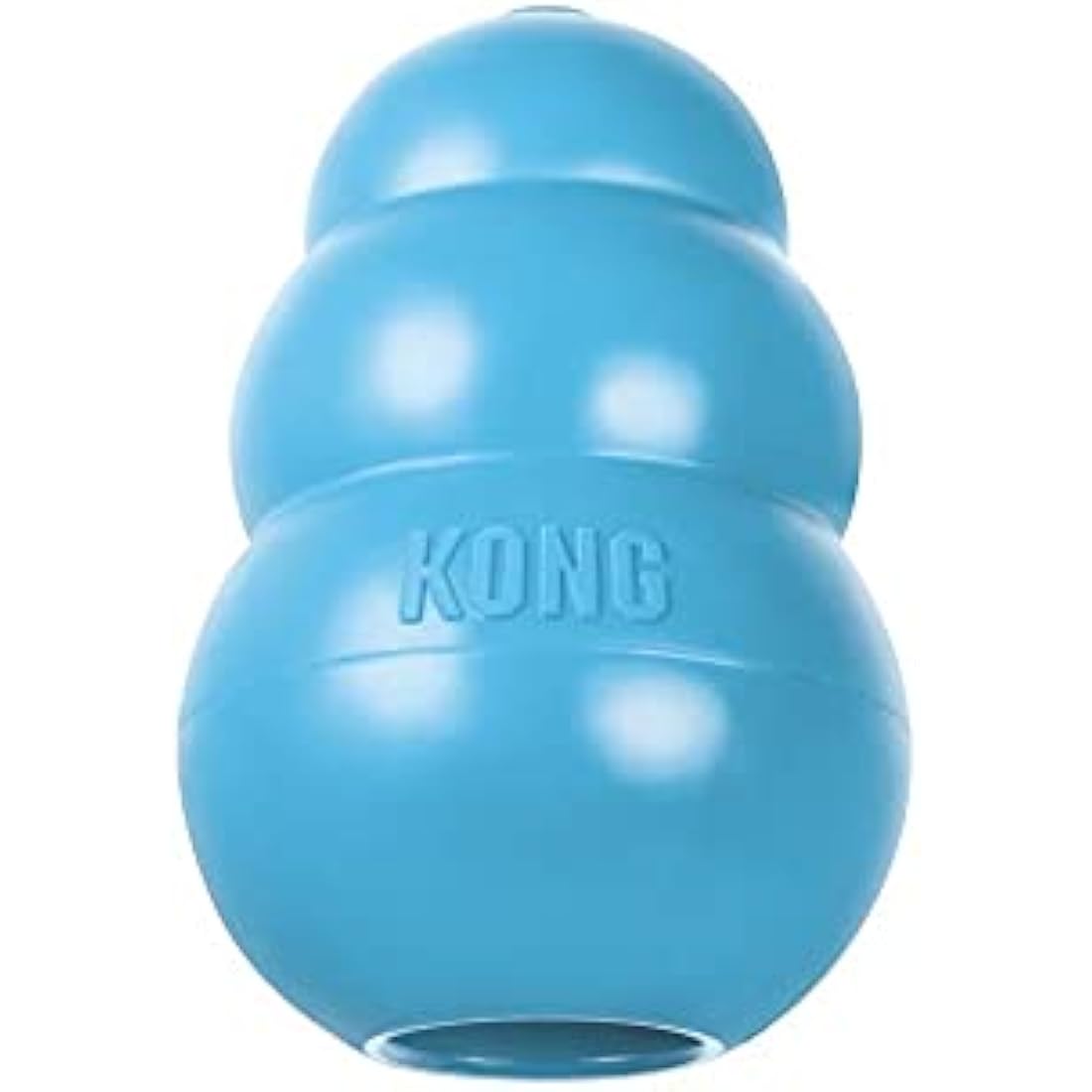 KONG - Puppy Toy Natural Teething Rubber - Fun to Chew, Chase & Fetch - For Small Puppies (Colour May Vary)