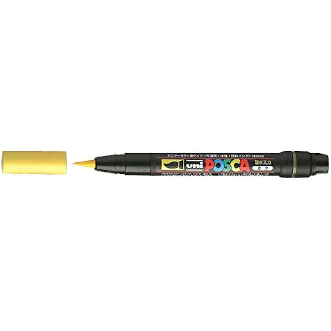 Posca UNI-BALL PCF-350 BRUSH TIPPED MARKER PENS - PACK of 10 = ALL 10 COLOURS