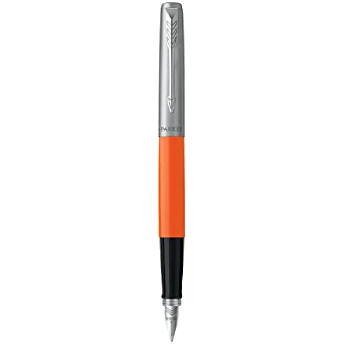Parker Jotter Originals Fountain Pen | Classic Orange Finish | Medium Nib | Blue & Black Ink
