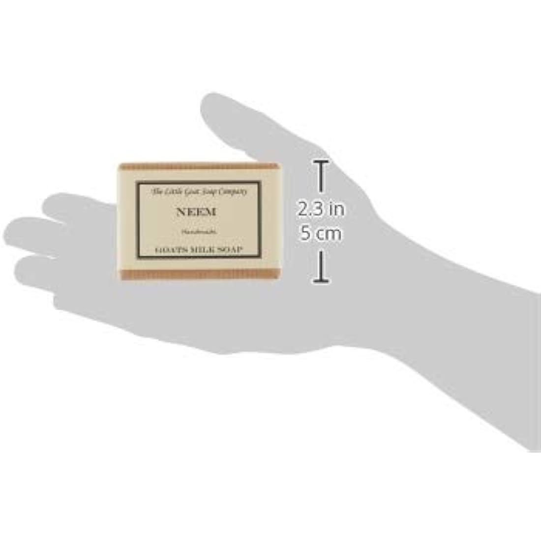 the Little Goat Soap Company Neem Goats Milk Soap 4 X 100g, N4