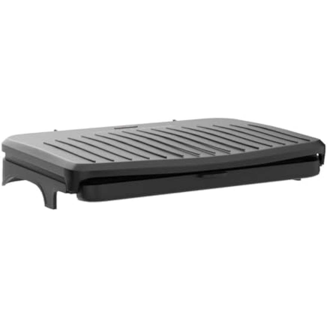 George Foreman Large Electric Fit Grill [Non stick, Healthy, Griddle, Toastie, Hot plate, Panini, BBQ, Energy saving, Vertical storage, Easy clean, Drip tray, Ready to cook light] Black, 2400W 25820