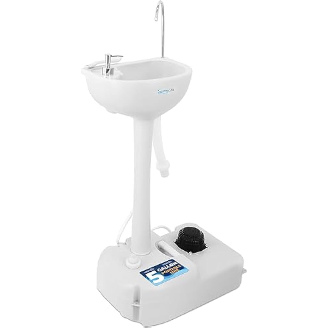 SereneLife Portable Sink, Camping- 19L Water Capacity –Outdoor, Portable Hand Wash Station, Towel Holder & Soap Dispenser, For Outdoor Events, Gatherings, Worksite, & Camping
