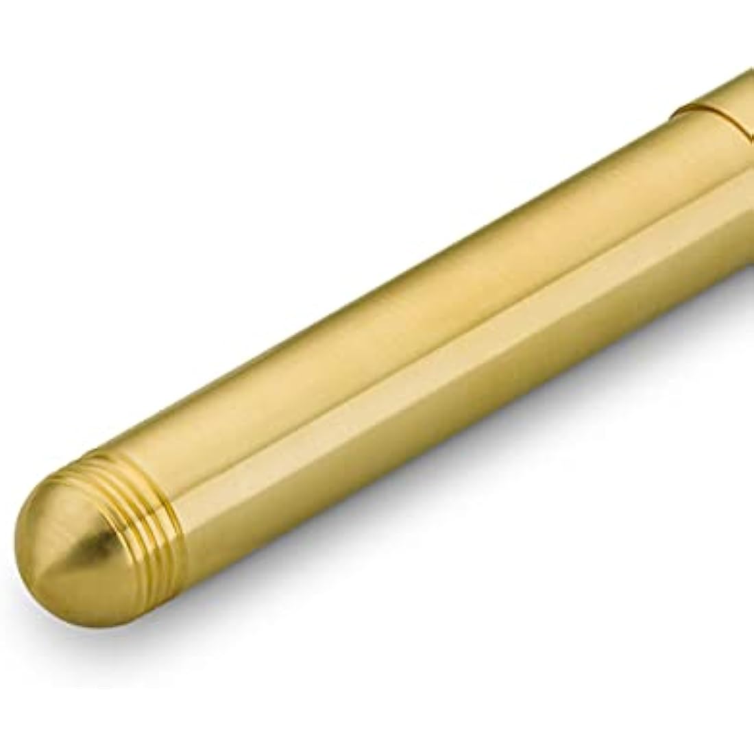 Kaweco LILIPUT Ball Pen Brass with Cap I Retractable Ballpoint Pen with Standard D1 Refills in a Tin Box I Metal Ball Pen 13 cm