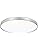 DINGLILIGHTING 45W Modern Flush Ceiling Light, 23 Inch Silver Low Profile Bedroom Light Ceiling, Thin Round Close to Ceiling Lights for Kitchen, Bedroom, Living Room,3000-6000K 5 Color Adjustable