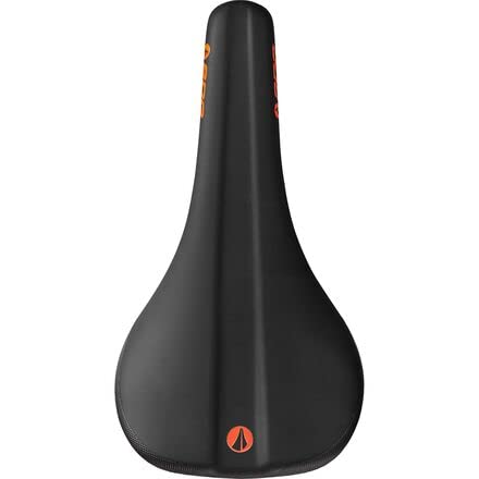 SDG BEL AIR 3.0 LUX-ALLOY RAIL SADDLE Black Microfibre Top / Orange Base,140mm