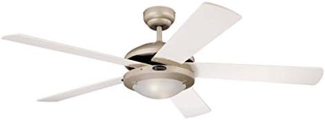 Westinghouse Ceiling fan Comet 78182-132 cm, E14, 40 W, coated in Titanium with Blades Reversible Light Maple/White