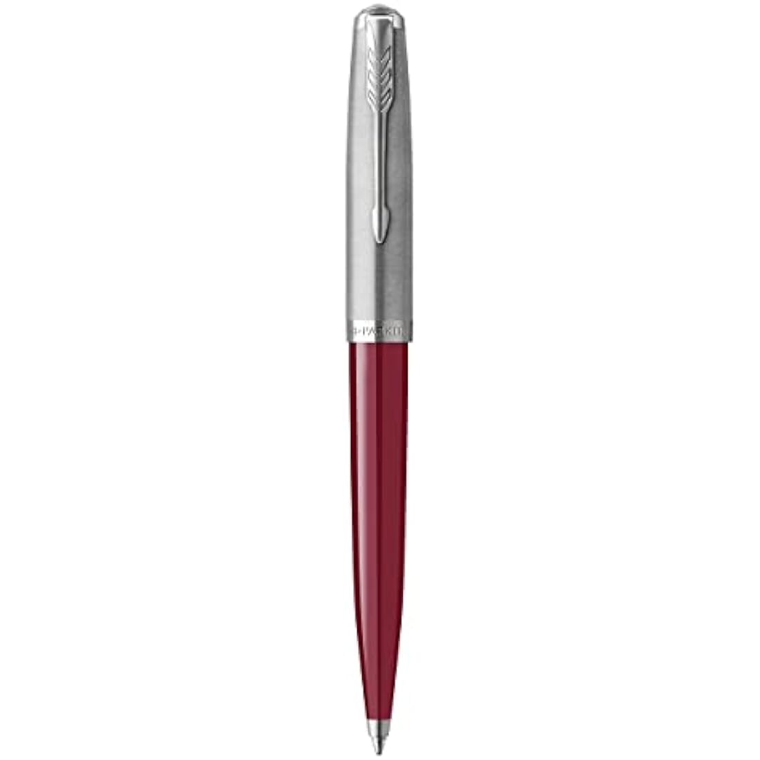 Parker 51 Ballpoint Pen | Burgundy Barrel with Chrome Trim | Medium Point with Black Ink Refill | Gift Box