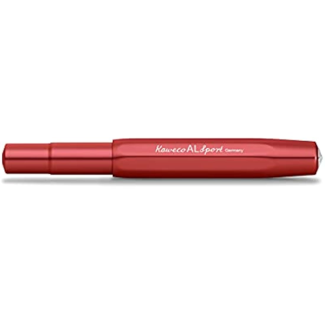 Kaweco AL SPORT Deep Red Fountain Pen I Premium Aluminium Fountain Pen for Ink Cartridges with High-Quality Steel Nib I Fountain Pen 13 cm I Fountain Pen in Red I Nib Width: F (Fine)