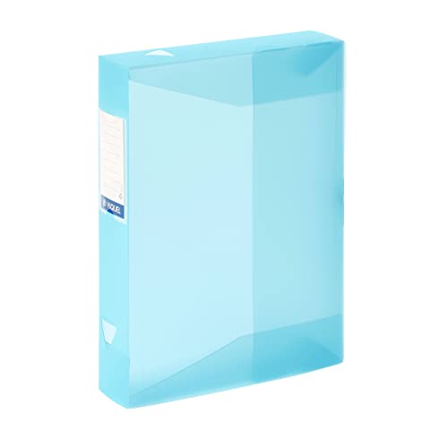 Viquel Class Docs propysoft Filing Box Polypropylene 80 mm Spine Set of 6 Assorted Colours