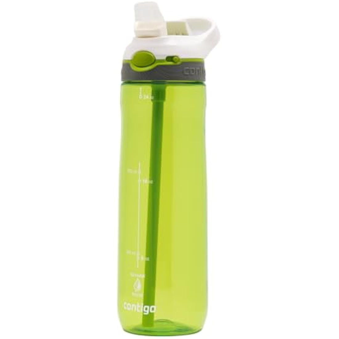 Contigo Ashland Autoseal Water Bottle with Flip-Straw | Large 720ml BPA Free Drinking Bottle | Sports Flask | Leakproof