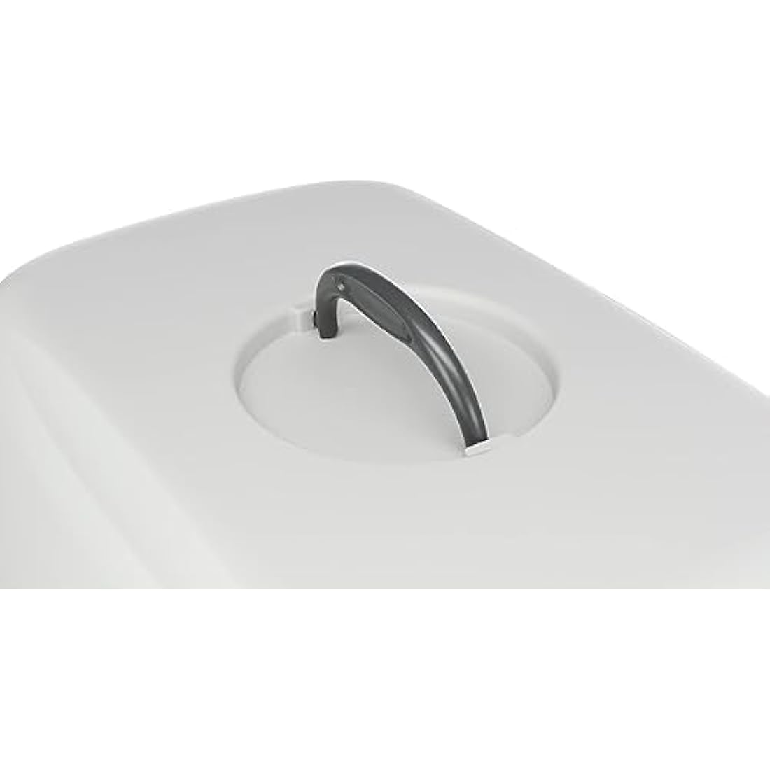 TRIXIE Vico litter tray with bonnet - easy click fasteners - plastic - 40 x 40 x 56 cm - denkel grey/light grey - 40271