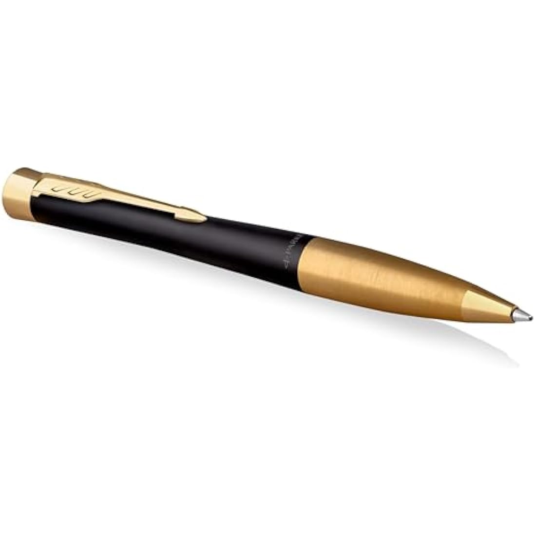 Parker Urban Duo Gift Set with Ballpoint Pen & Fountain Pen| Muted Black with Gold Trim | Blue Ink Refill & Cartridge