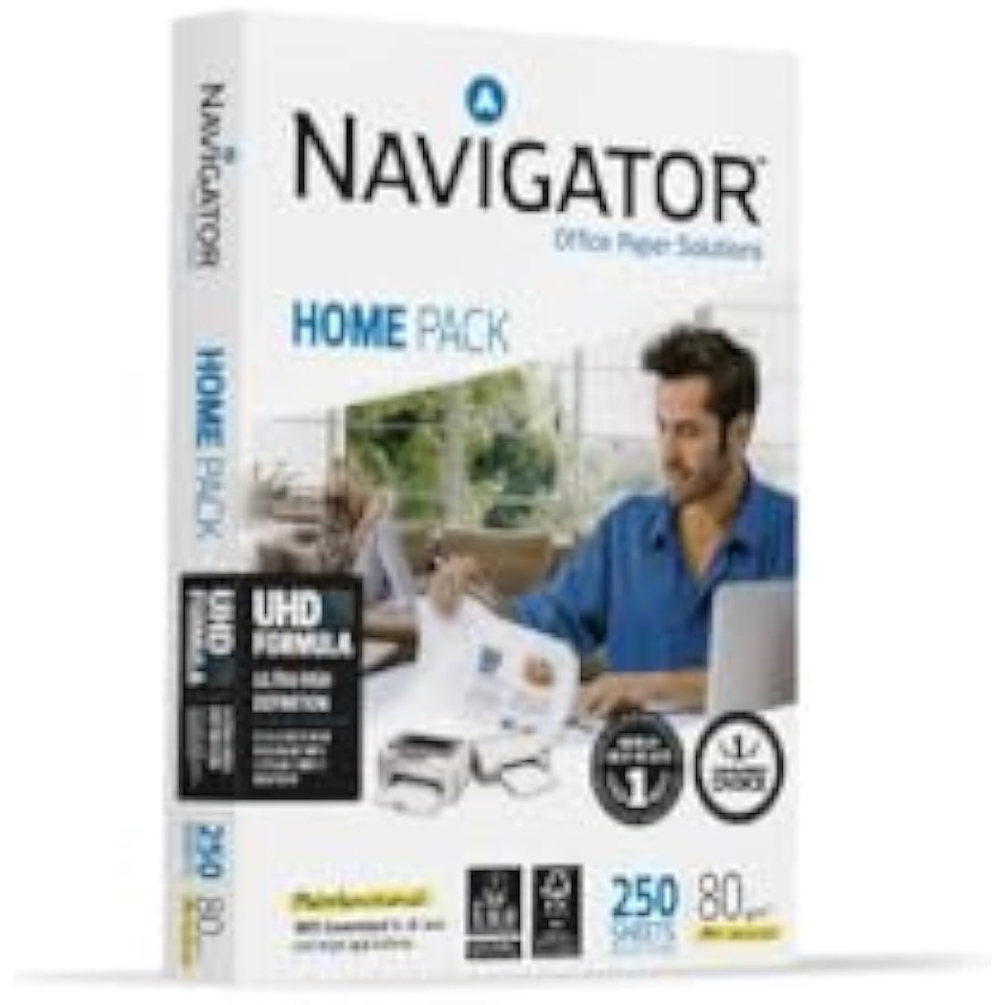 Navigator A4 80gsm Home-Pack Universal Copy/Laser/Inkjet FSC (250 sheets), White