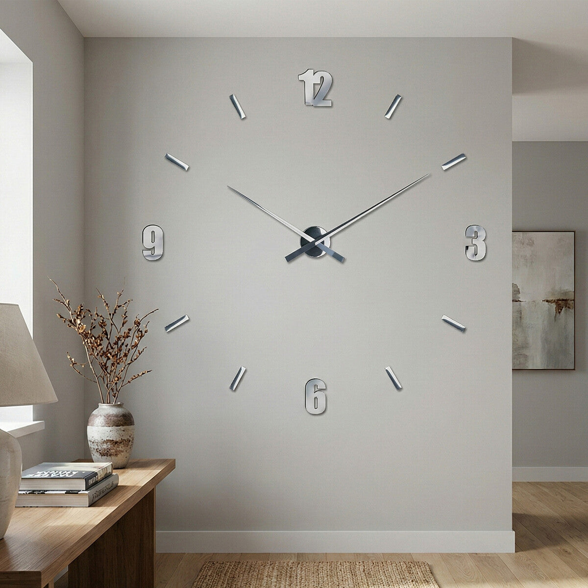 DIY Mirrored Wall Clock | Verdian