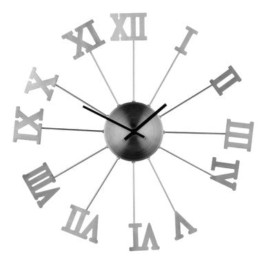 51cm Dia Roman Numerals Metal Wall Clock | Manero