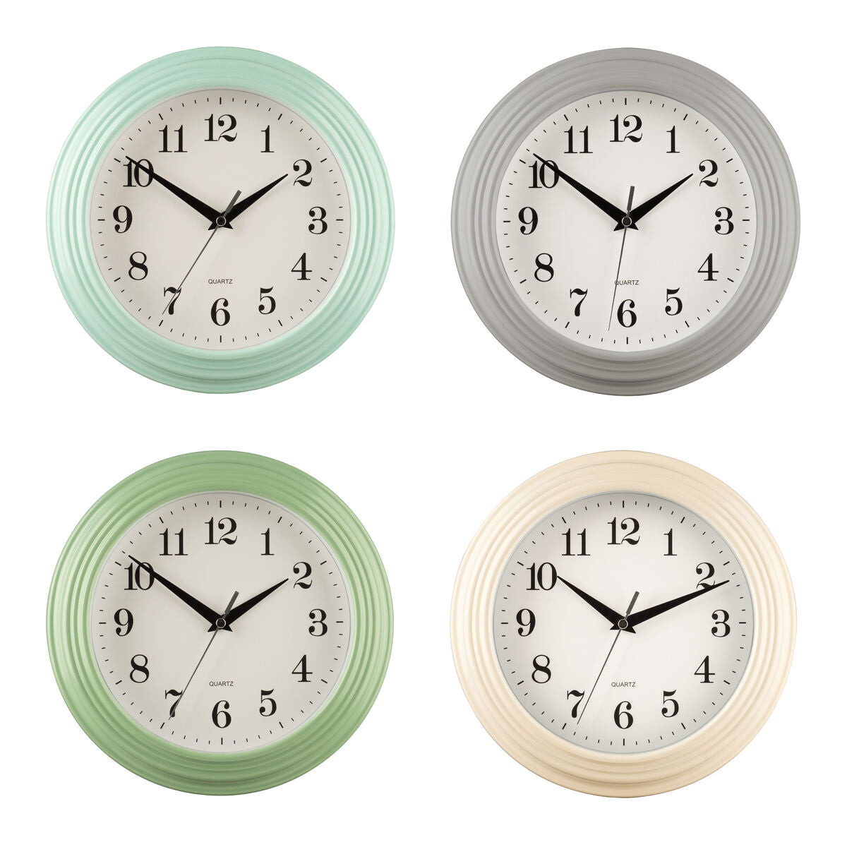 Elliot 25cm Dia Vintage Cream Wall Clock
