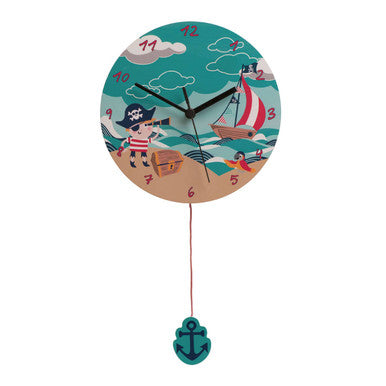 3cm Dia Wall Clock | Pirate