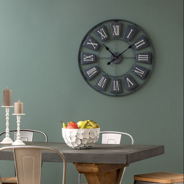 Vitus Grey Metal Small Wall Clock