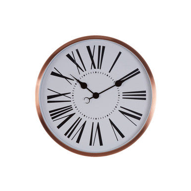 50cm Dia Rose Gold Wall Clock | Baillie