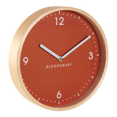 Vitus Orange Face Small Numbers Wall Clock