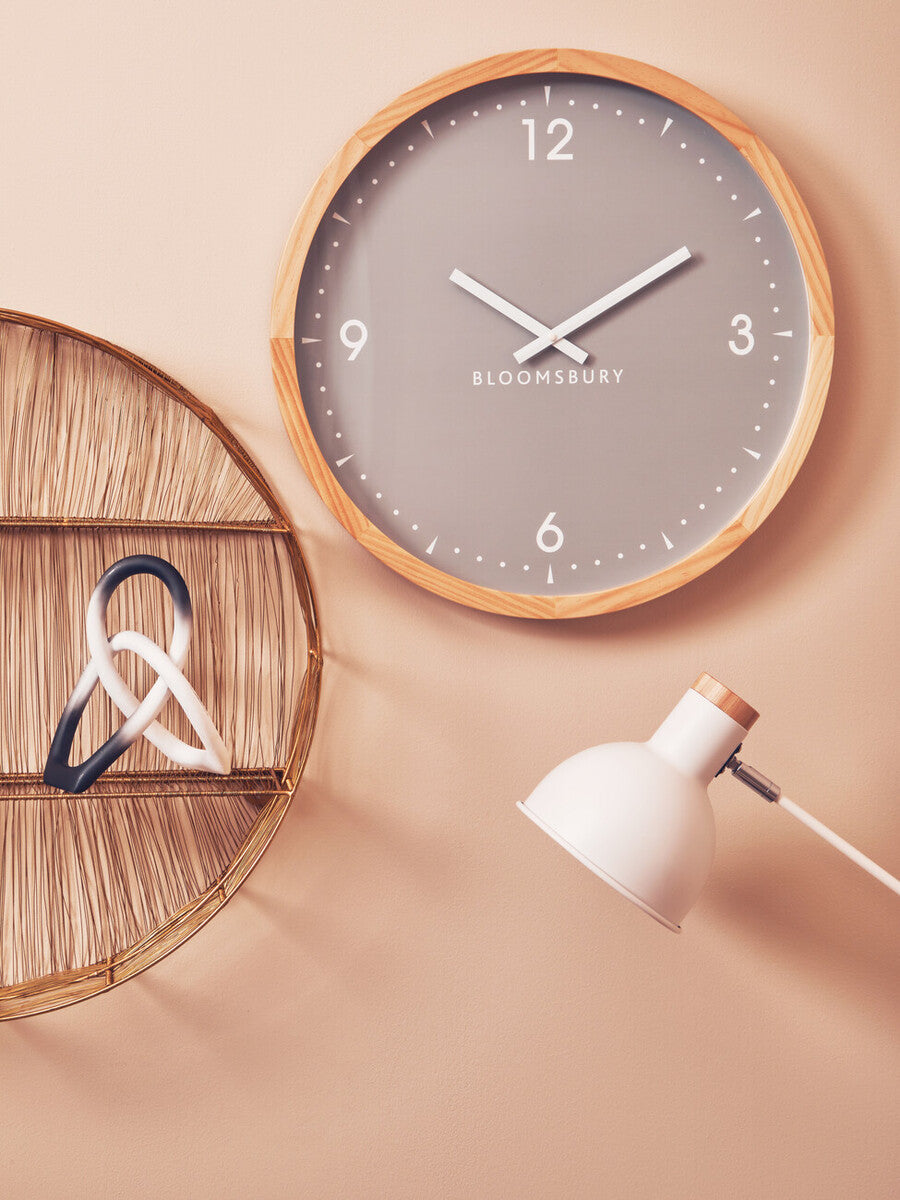 50cm Dia Grey Wall Clock | Vitus